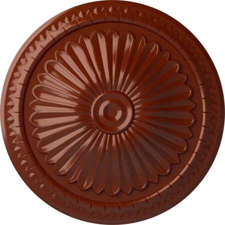 Ekena Millwork Alexa Ceiling Medallion (Fits Canopies up to 3"), Hand-Painted Firebrick, 15"OD x 1 3/4"P CM14AXFIF